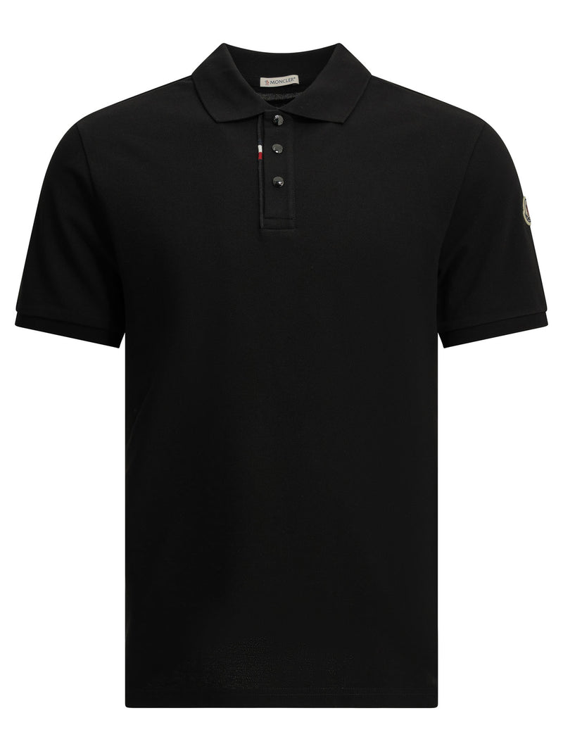 Moncler Moncler Button-down Polo Shirt Black Men - World Class Fashion