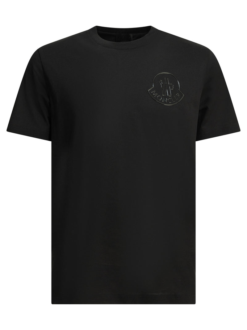 Moncler Moncler Three-dimensional Crew-neck T-shirt Black - World Class Fashion