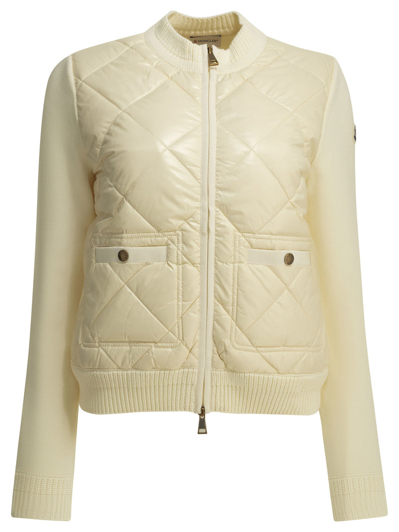 Moncler Moncler Tricot Zip-up Cardigan White Women - World Class Fashion
