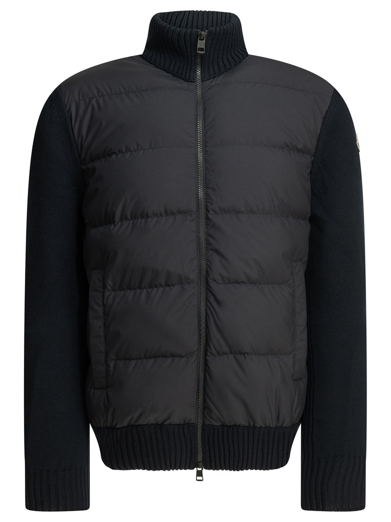 Moncler Moncler Padded Cardigan Blue Men - World Class Fashion
