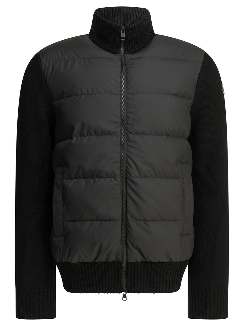 Moncler Moncler Padded Cardigan Black Men - World Class Fashion