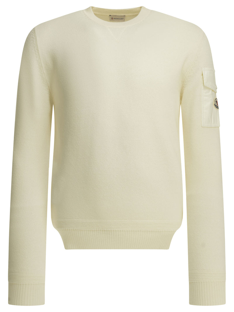 Moncler Moncler Crew-neck Sweater White Men - World Class Fashion