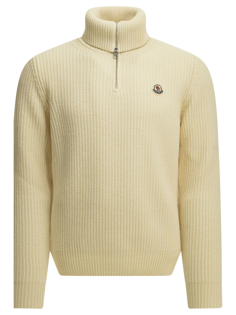 Moncler Moncler Ciclista Tricot Half-sleeve Sweater White - World Class Fashion