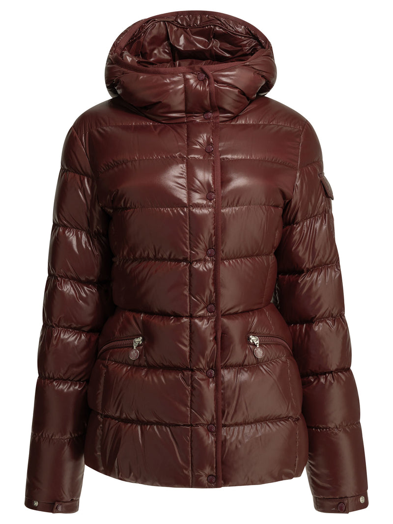 Moncler Moncler Barante Short Down Jacket Bordeaux - World Class Fashion