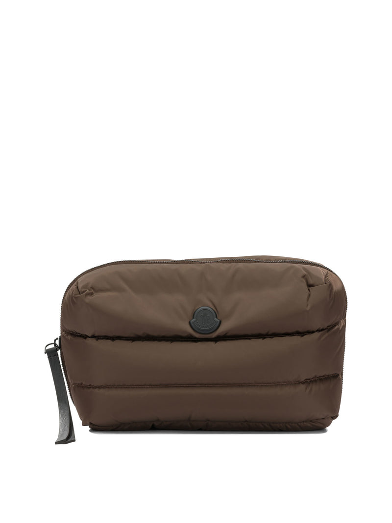 Moncler Moncler Caradoc Beauty Case Brown - World Class Fashion