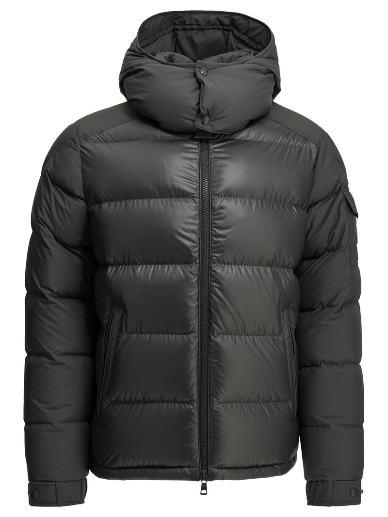 Moncler Moncler Maya Short Down Jacket Grey - World Class Fashion