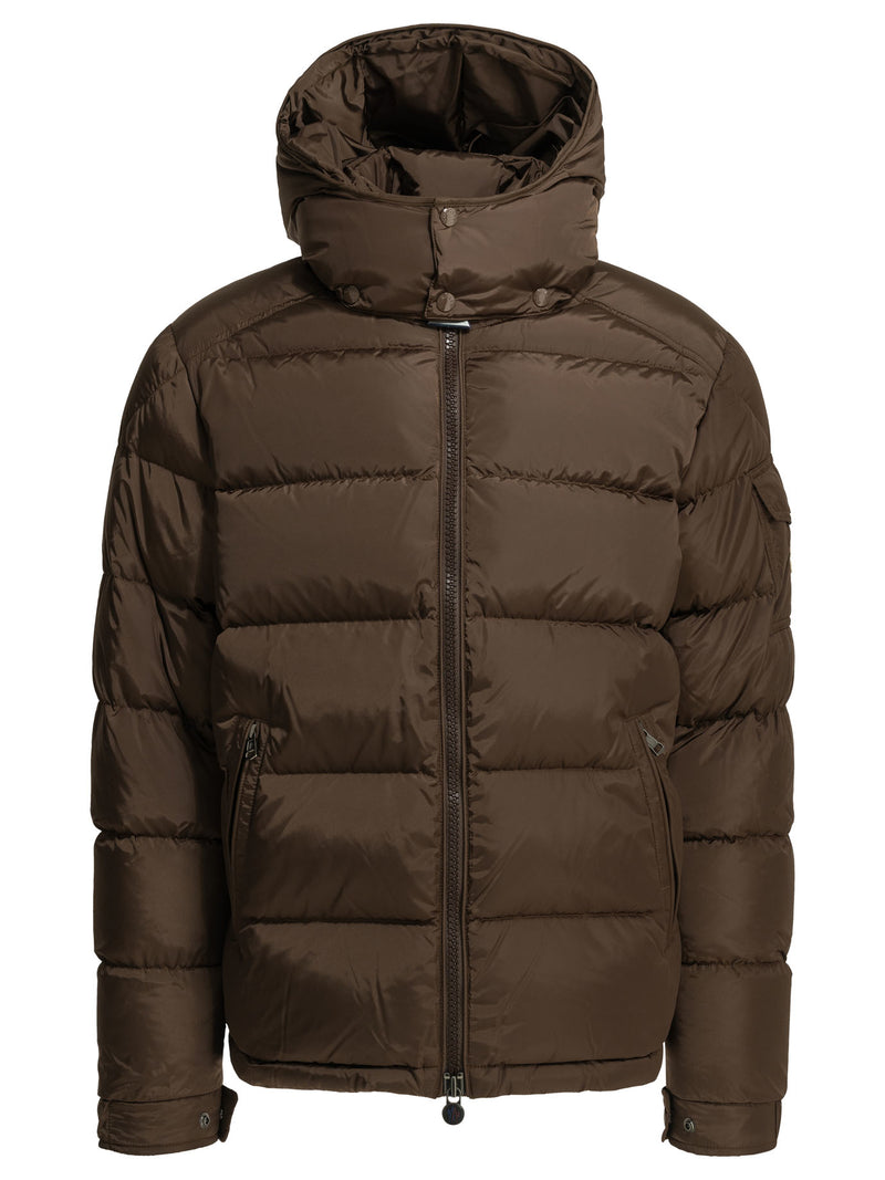 Moncler Moncler Maya Short Down Jacket Brown Men - World Class Fashion
