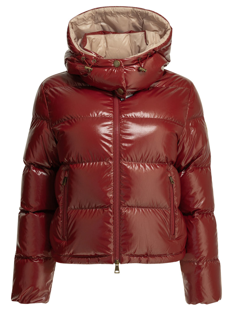 Moncler Moncler Niveole Short Down Jacket Bordeaux - World Class Fashion