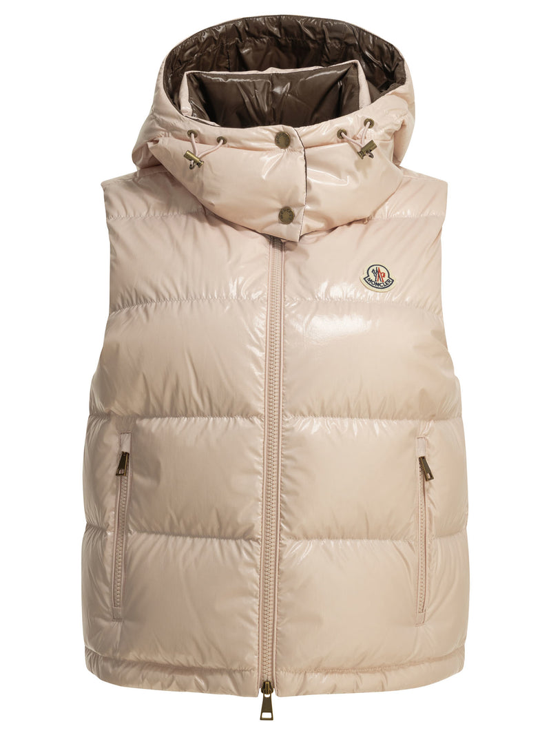 Moncler Moncler Niverolle Sleeveless Jacket Pink - World Class Fashion
