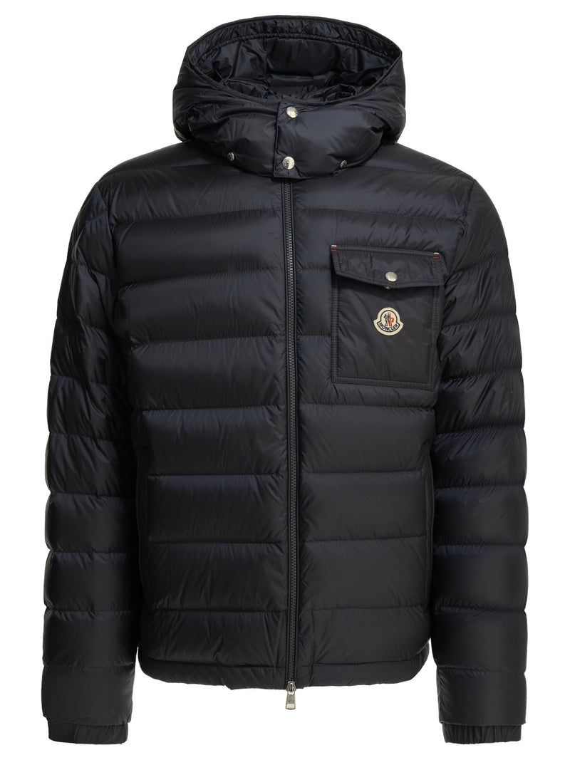 Moncler Moncler Verith Short Down Jacket Blue - World Class Fashion