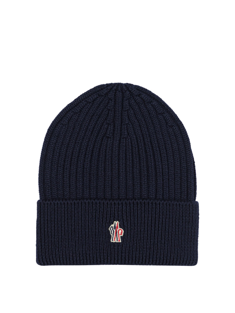 Moncler Grenoble Moncler Grenoble Wool Beanie Blue Men - World Class Fashion