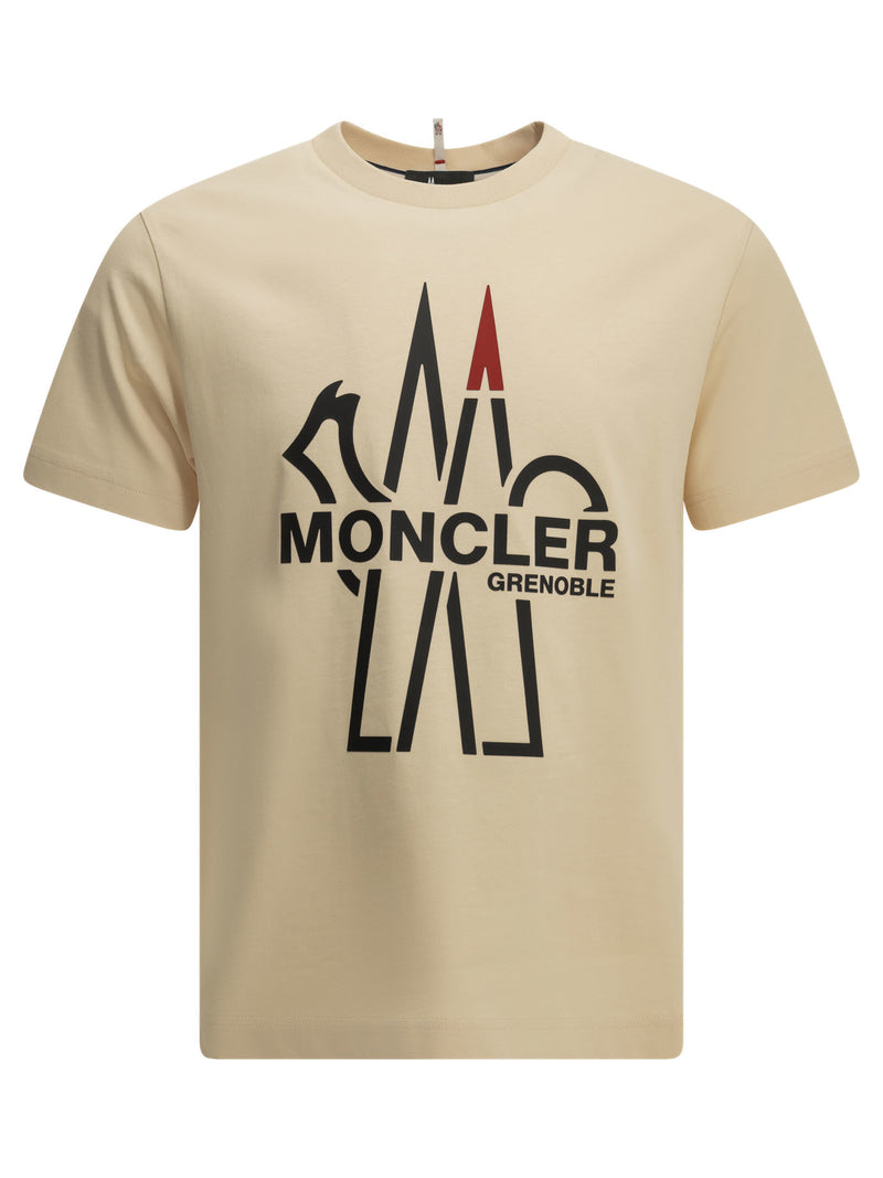 Moncler Grenoble Moncler Grenoble Crewneck T-shirt Beige Men - World Class Fashion