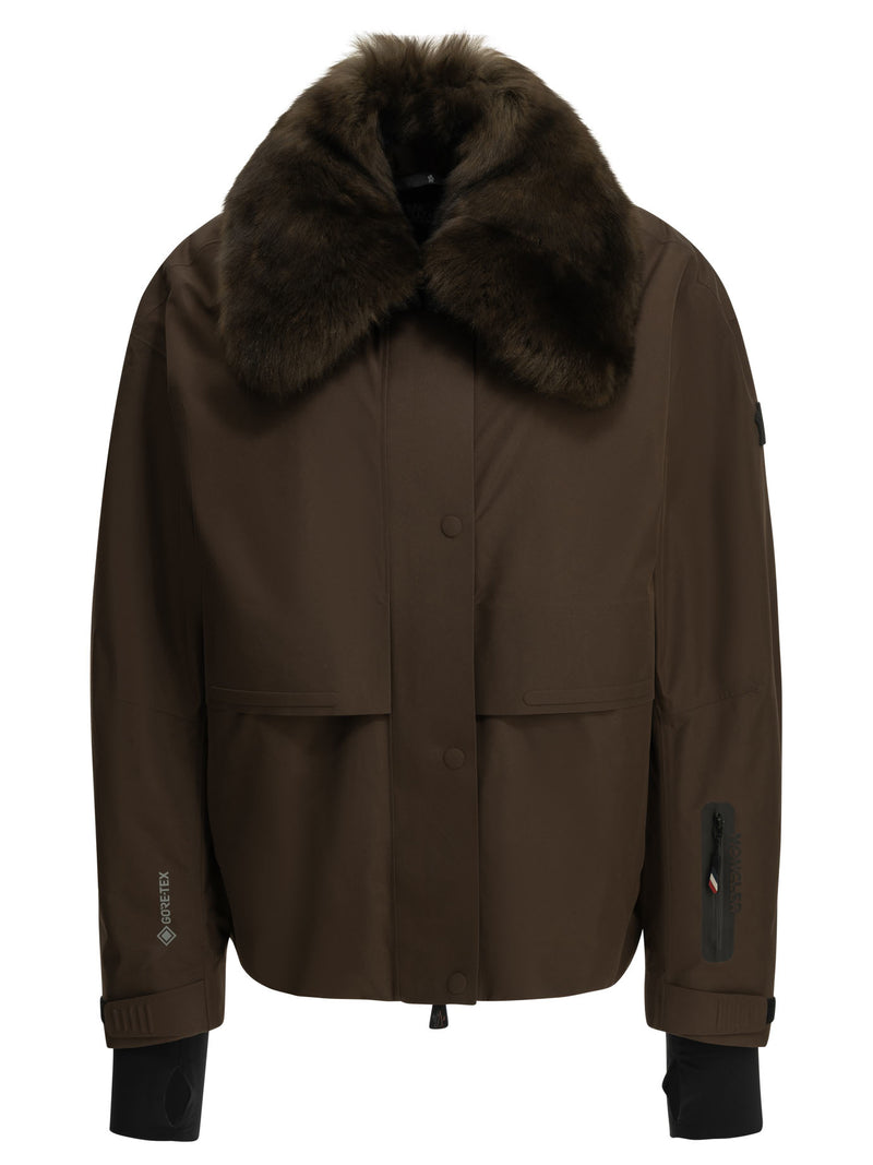 Moncler Grenoble Moncler Grenoble Caurel Ski Jacket Brown Women - World Class Fashion