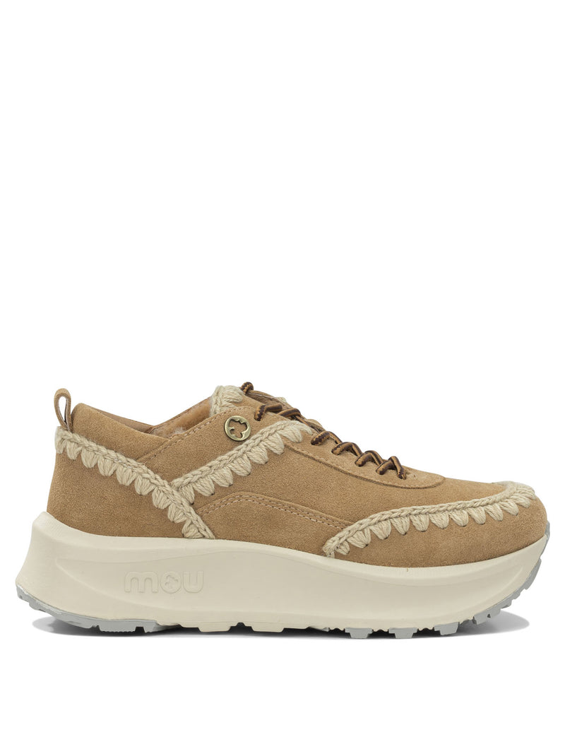 Mou Mou Women Sneakers Beige - World Class Fashion