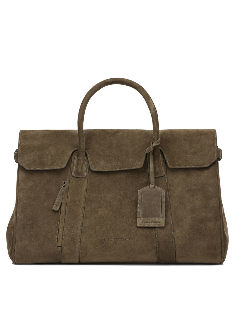 Officine Creative Officine Creative Bostonian 001 Travel Bag Olive - World Class Fashion