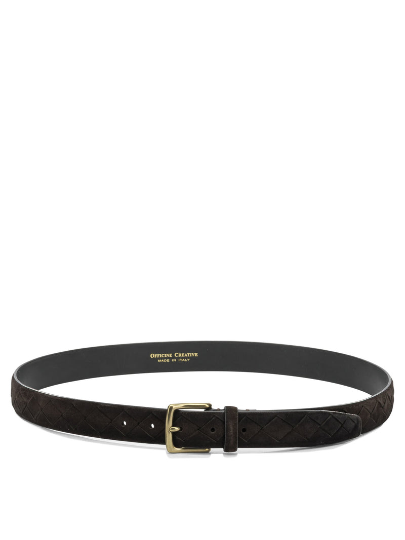 Officine Creative Officine Creative Oc Strip Leather Belt - World Class Fashion