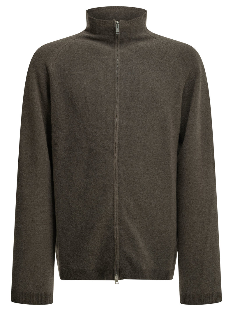 Our Legacy Our Legacy Line Zip-up Sweater Brown - World Class Fashion