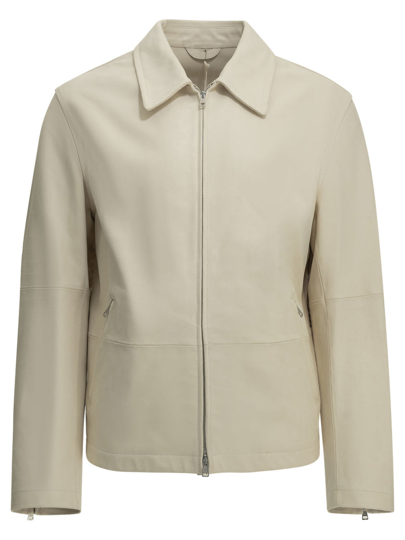 Our Legacy Our Legacy Rework Leather Jacket White - World Class Fashion