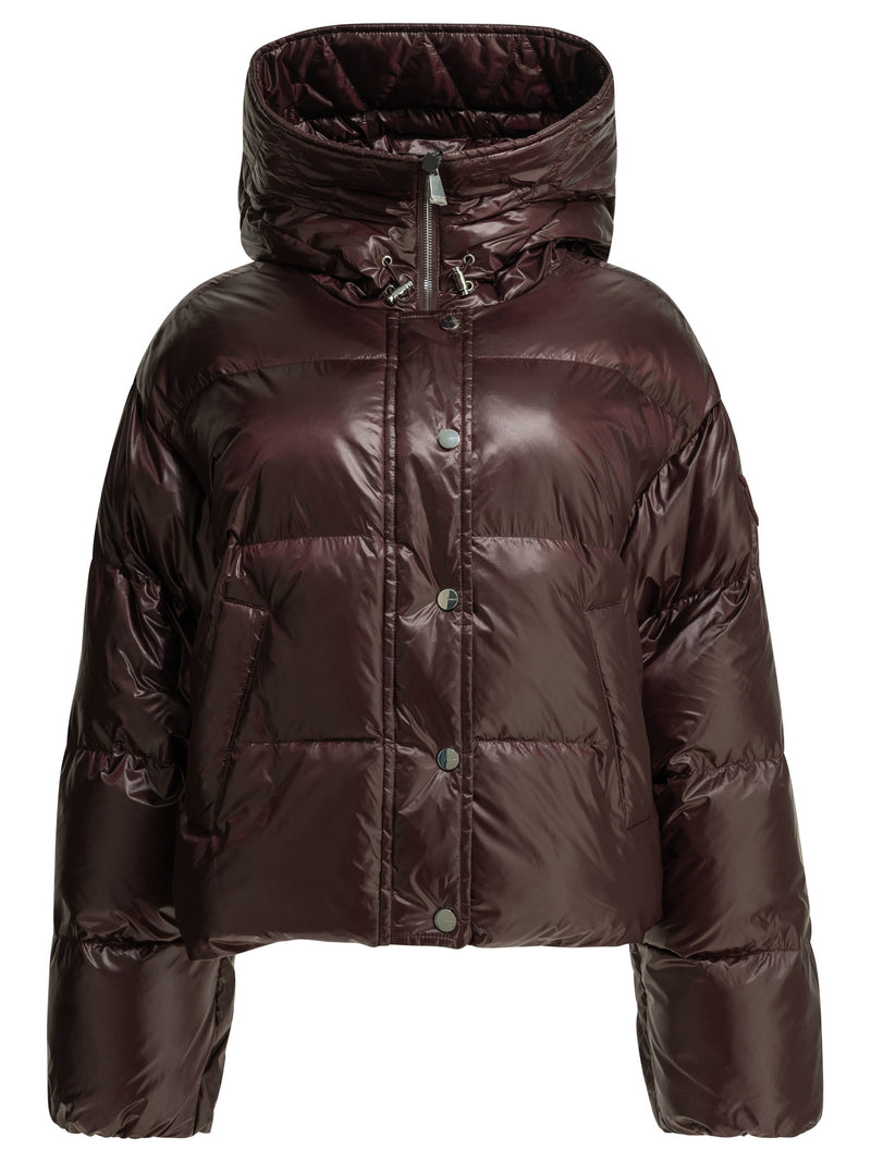 Pinko Pinko Women Nylon Jacket Bordeaux - World Class Fashion