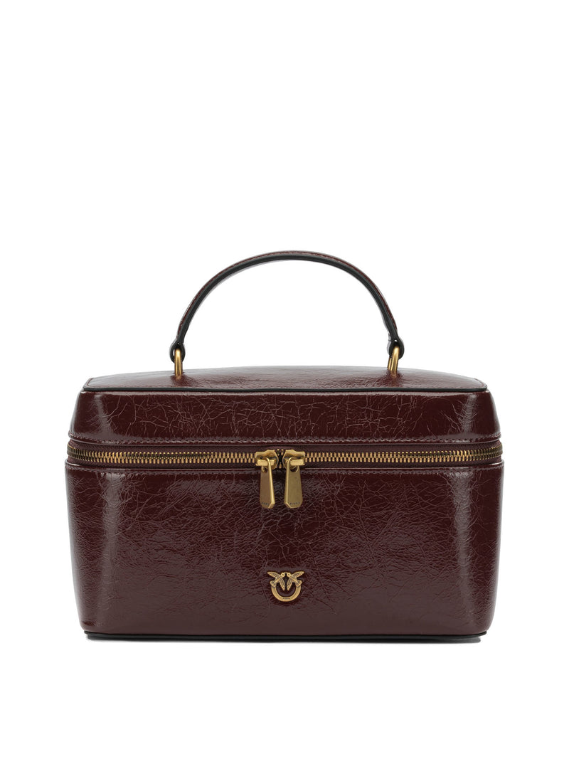 Pinko Pinko Goat Leather Handbag Brown - World Class Fashion