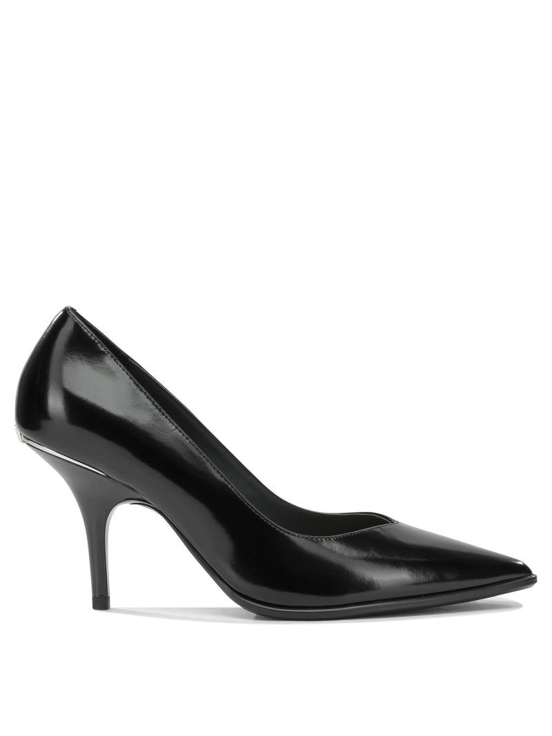 Pinko Pinko Goat Leather Heeled Pumps Black Women - World Class Fashion
