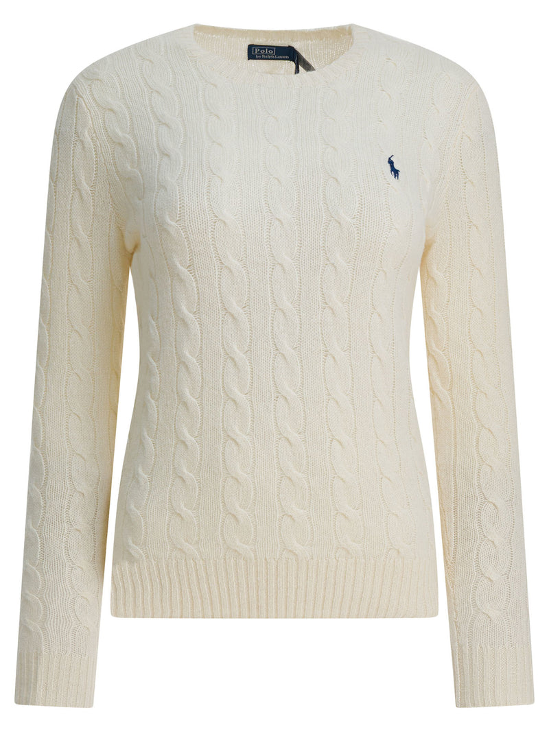 Polo Ralph Lauren Polo Ralph Lauren Crewneck Sweater White Women - World Class Fashion