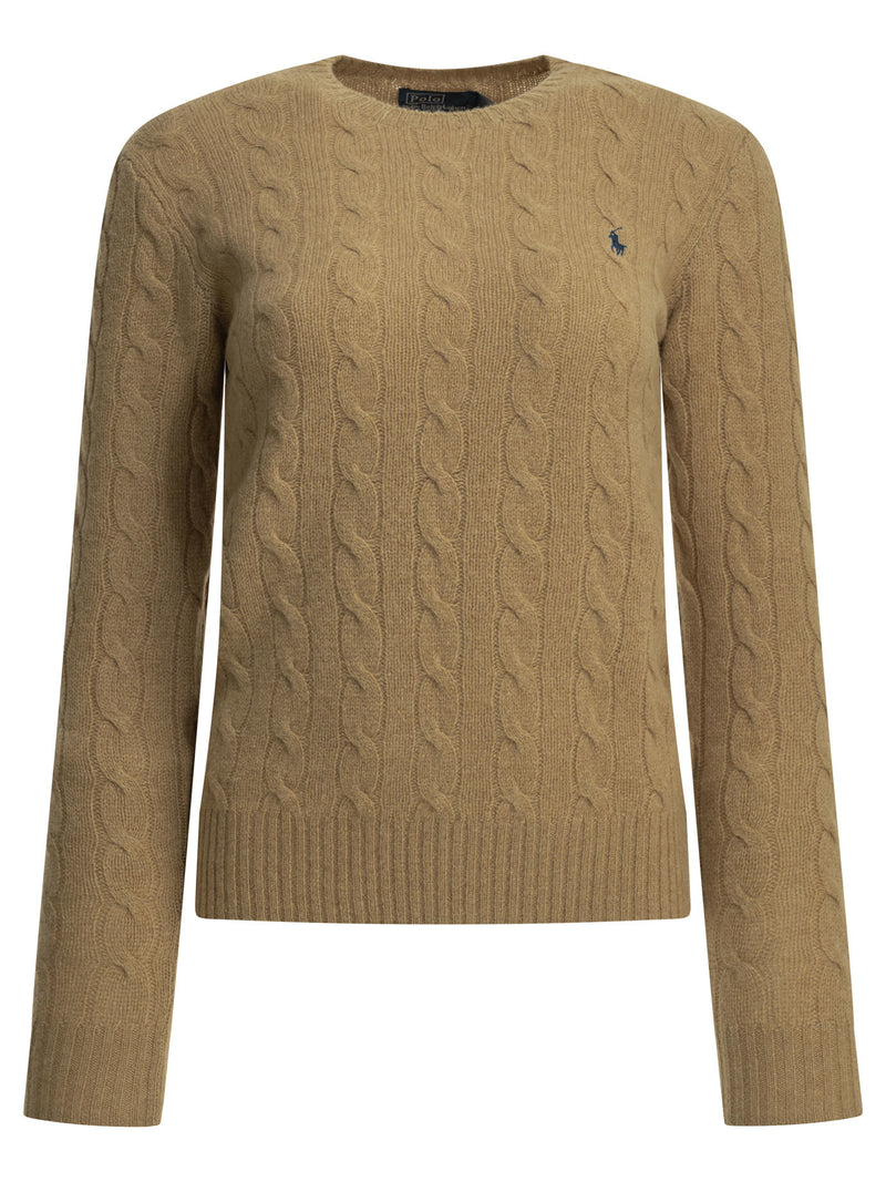 Polo Ralph Lauren Polo Ralph Lauren Crew-neck Sweater Camel Women - World Class Fashion