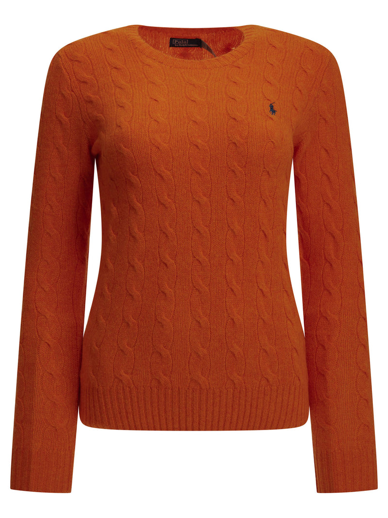 Polo Ralph Lauren Polo Ralph Lauren Crew-neck Sweater Orange Rust Heather - World Class Fashion