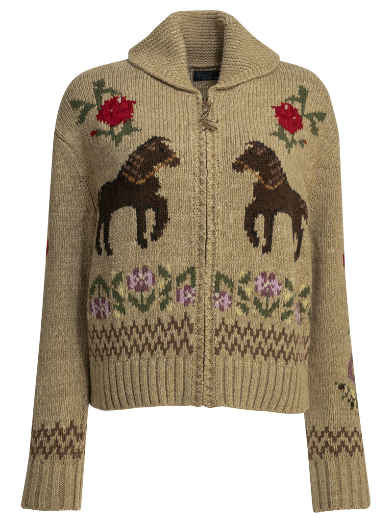 Polo Ralph Lauren Polo Ralph Lauren Textured-knit Cardigan Beige Women - World Class Fashion