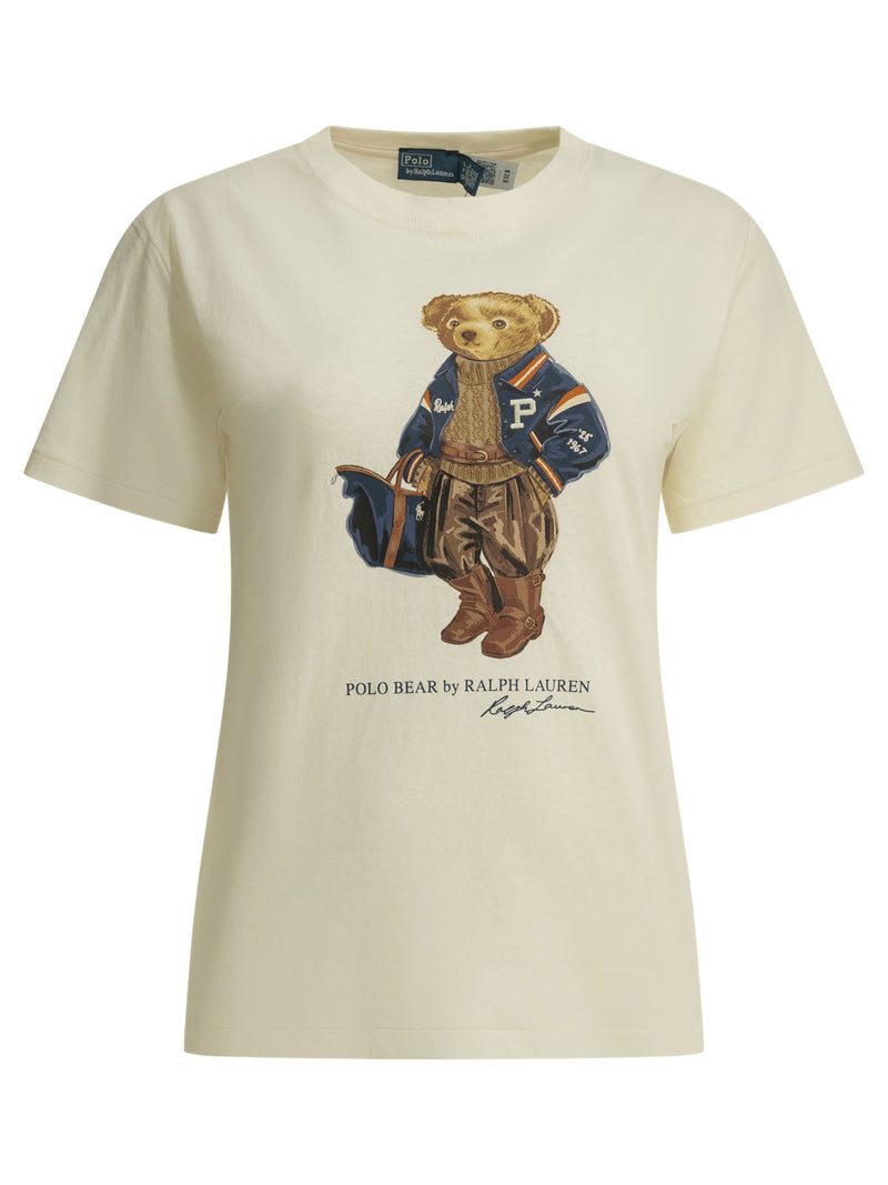 Polo Ralph Lauren Polo Ralph Lauren Polo Bear Crew-neck T-shirt Warm White - World Class Fashion