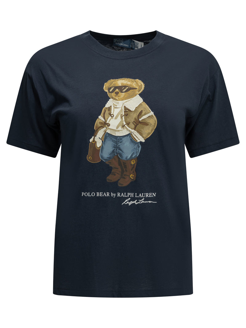 Polo Ralph Lauren Polo Ralph Lauren Polo Bear Crew-neck T-shirt Blue - World Class Fashion