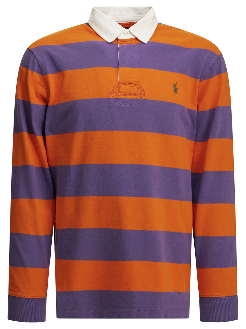 Polo Ralph Lauren Polo Ralph Lauren Rugby Button-down Polo Shirt Purple - World Class Fashion