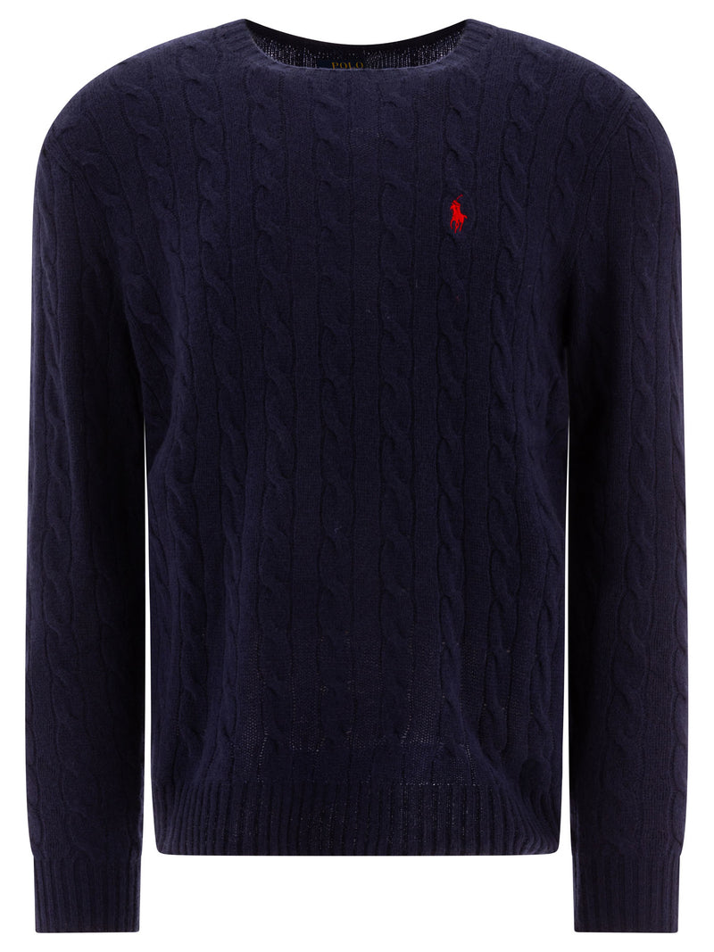 Polo Ralph Lauren Polo Ralph Lauren Wool Cashmere Crewneck Sweater Navy Men - World Class Fashion