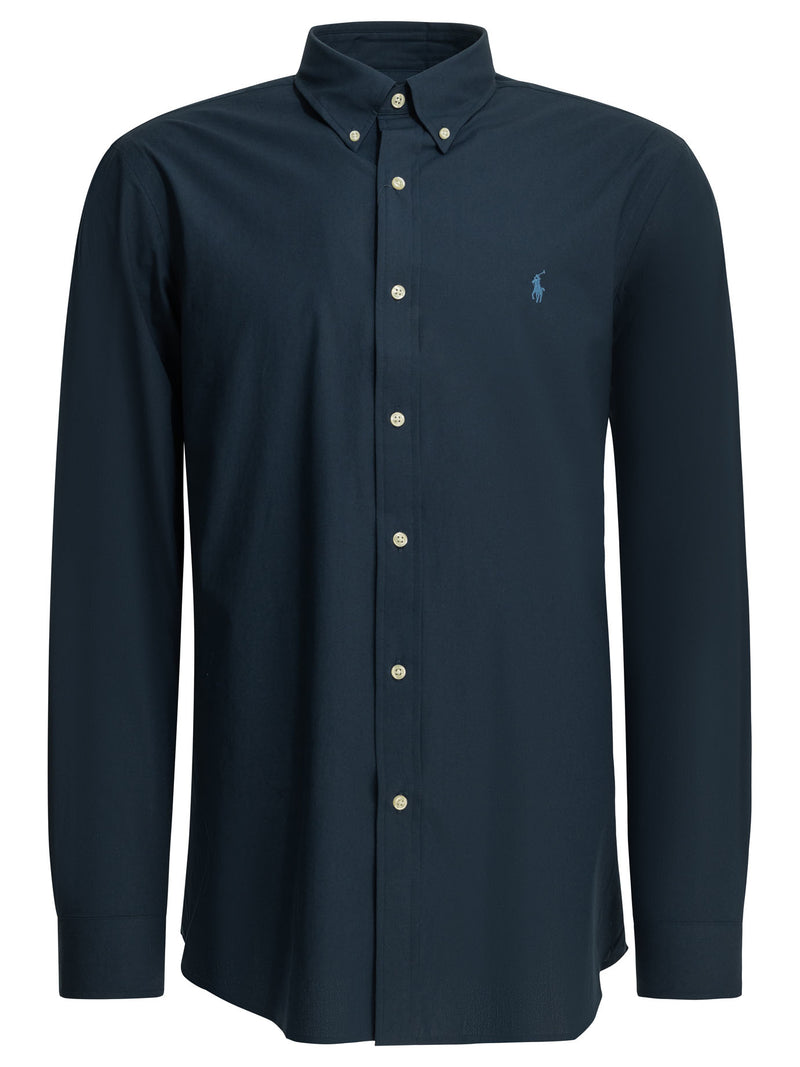 Polo Ralph Lauren Polo Ralph Lauren Custom-fit Casual Shirt With Logo - World Class Fashion