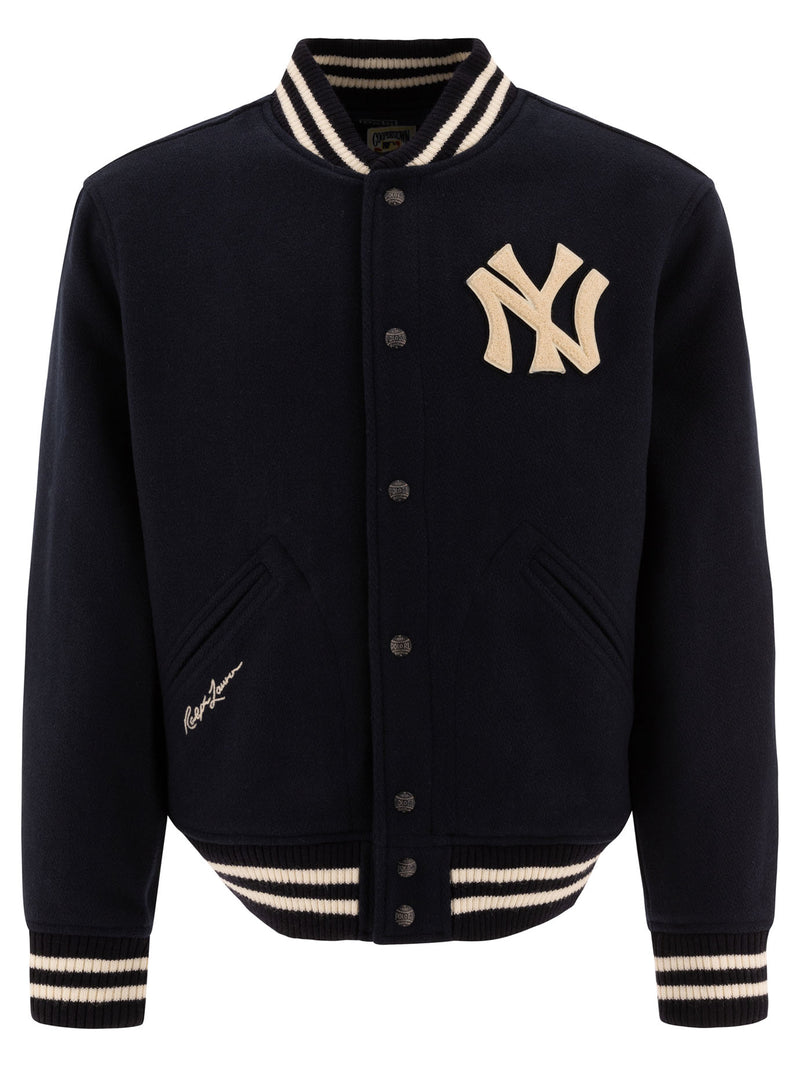 Polo Ralph Lauren Polo Ralph Lauren Cooperstown Bomber Jacket Blue - World Class Fashion