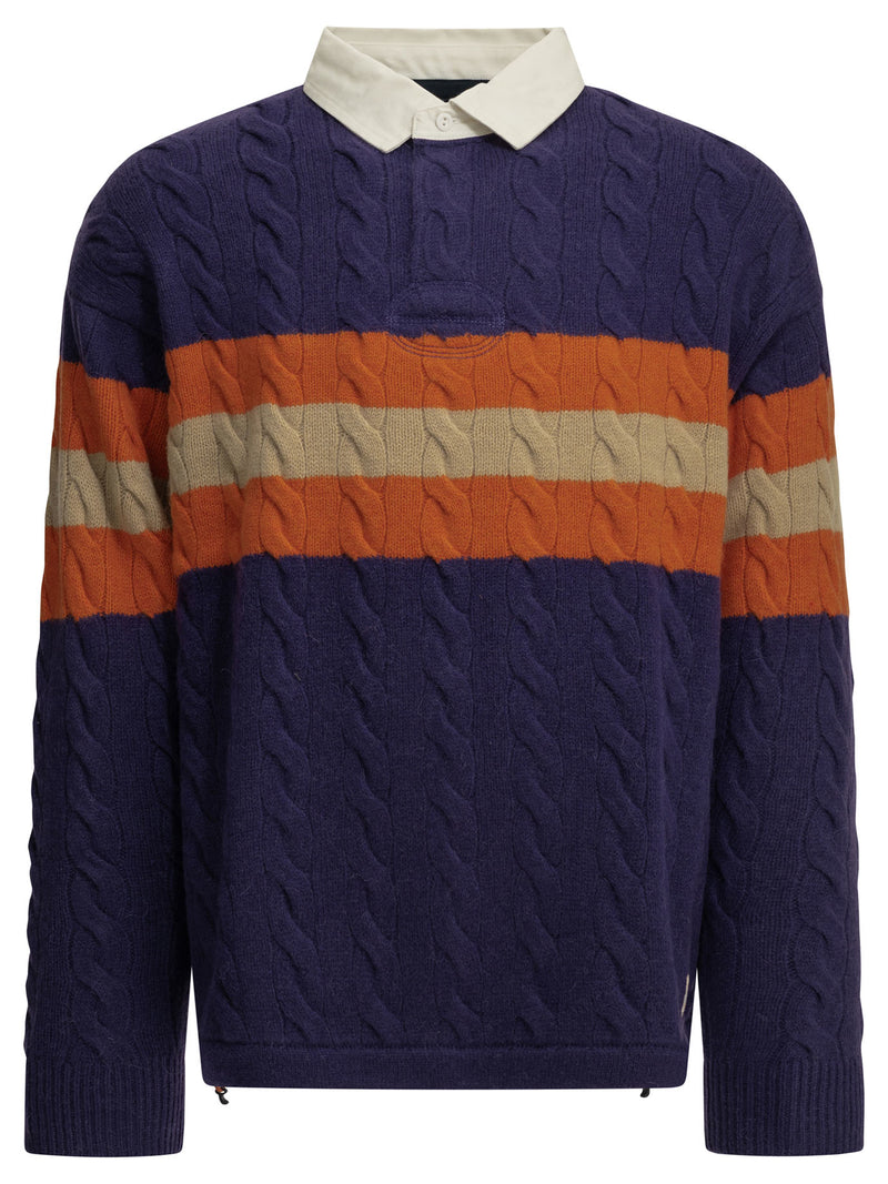 Polo Ralph Lauren Polo Ralph Lauren Rugby Polo Sweater Purple - World Class Fashion
