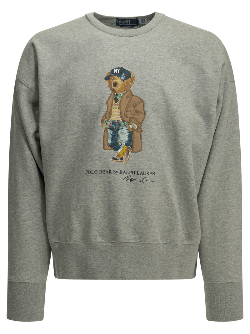 Polo Ralph Lauren Polo Ralph Lauren Polo Bear Crew-neck Sweatshirt Grey - World Class Fashion