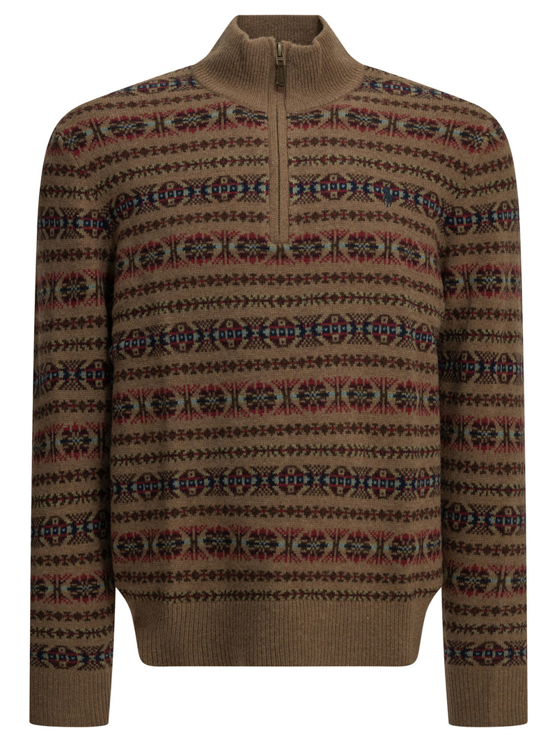 Polo Ralph Lauren Polo Ralph Lauren Fair Isle Half-zip Sweater Multicolor - World Class Fashion