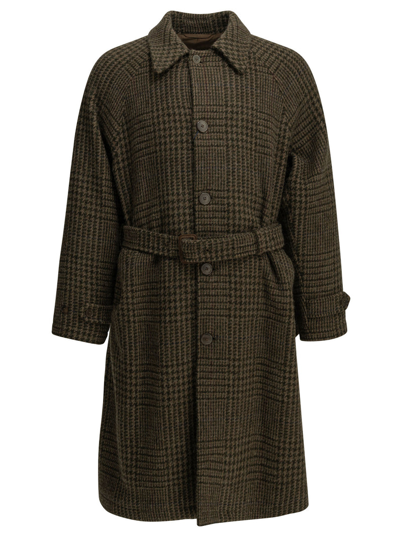 Polo Ralph Lauren Polo Ralph Lauren Balmacaan Long Coat Brown Men - World Class Fashion