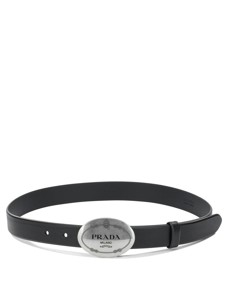 Prada Prada Leather Belt Black Women - World Class Fashion