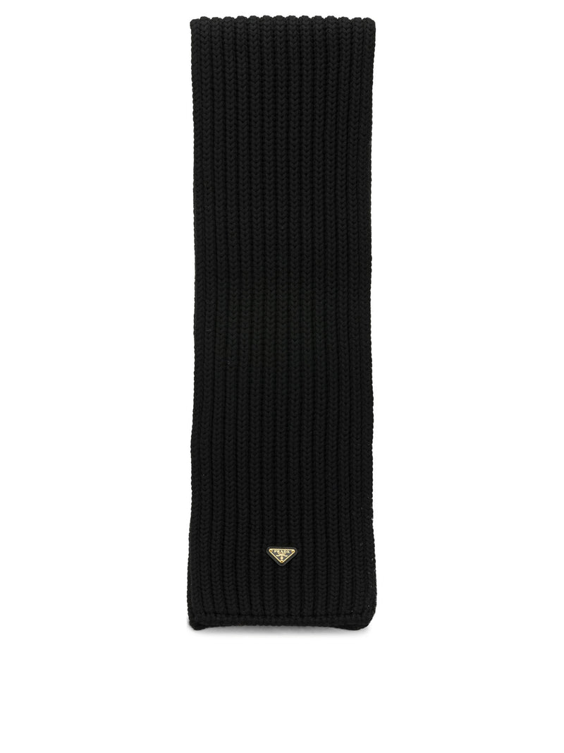 Prada Prada Classic Wool Scarf Black Women - World Class Fashion