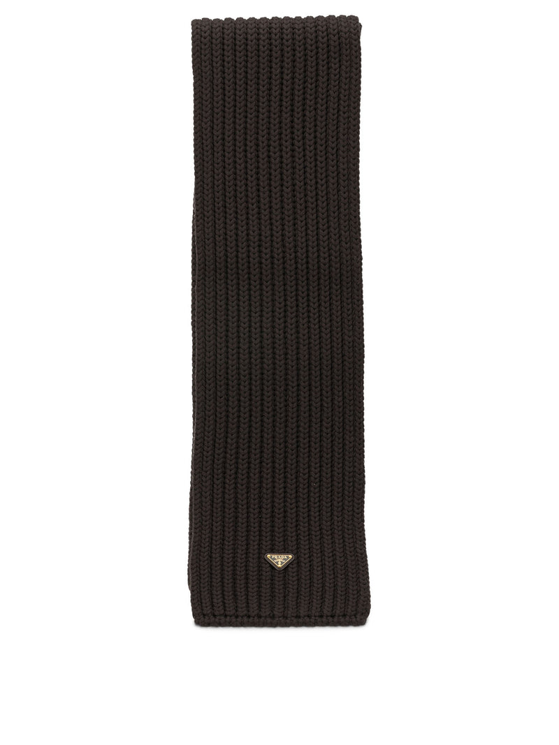 Prada Prada Classic Wool Scarf Brown Women - World Class Fashion