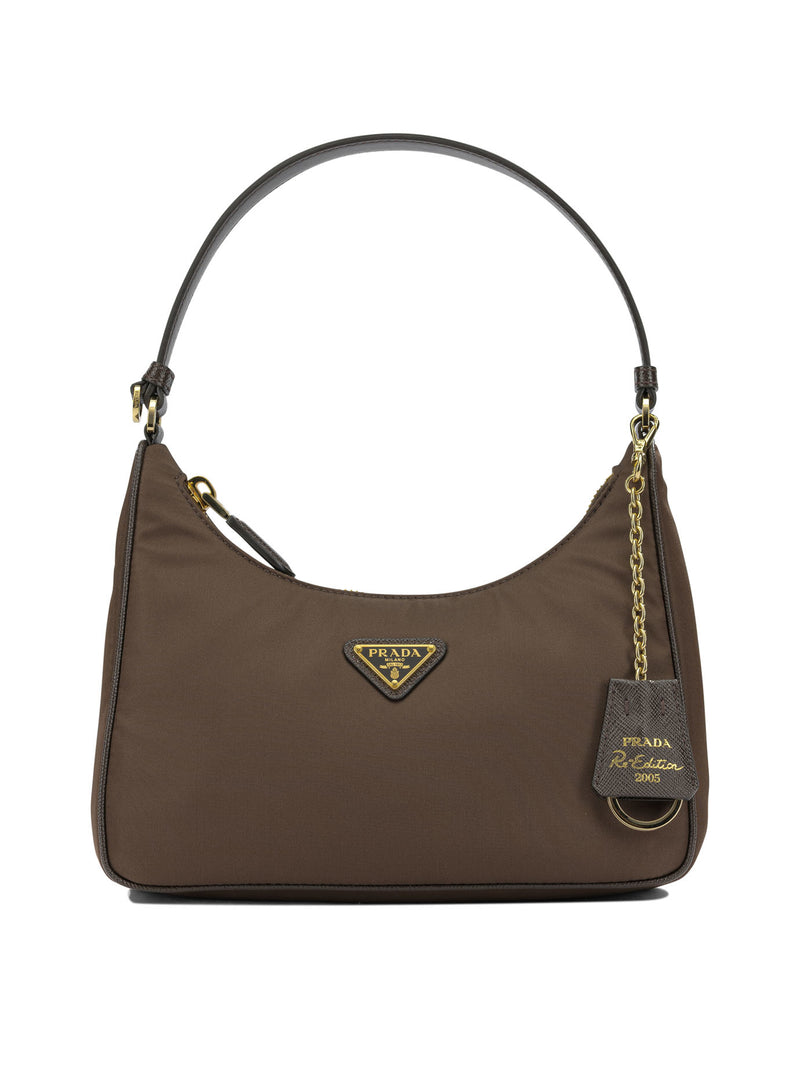 Prada Prada Re-edition 2005 Small Shoulder Bag Brown - World Class Fashion