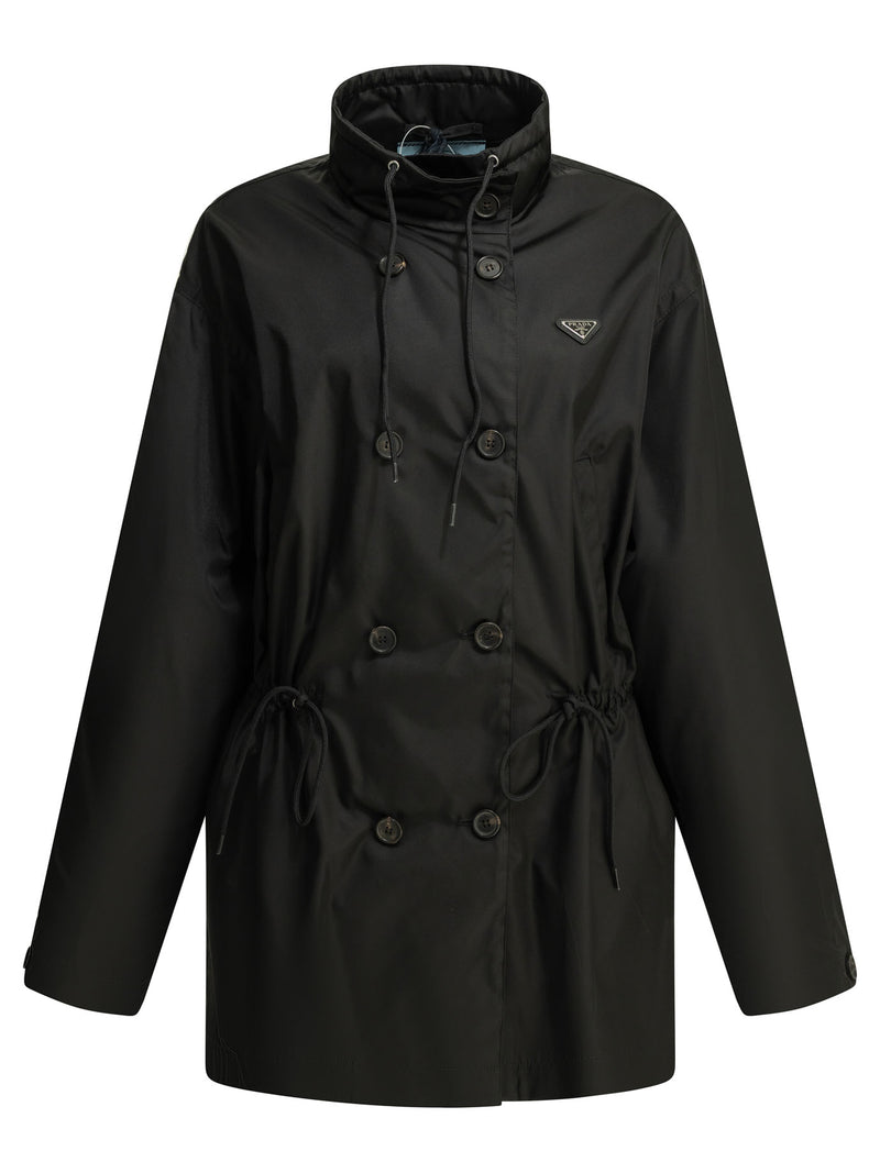 Prada Prada Raincoat with Logo Black Women - World Class Fashion