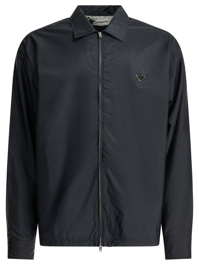Prada Prada Re-nylon Shirt Blue Men - World Class Fashion