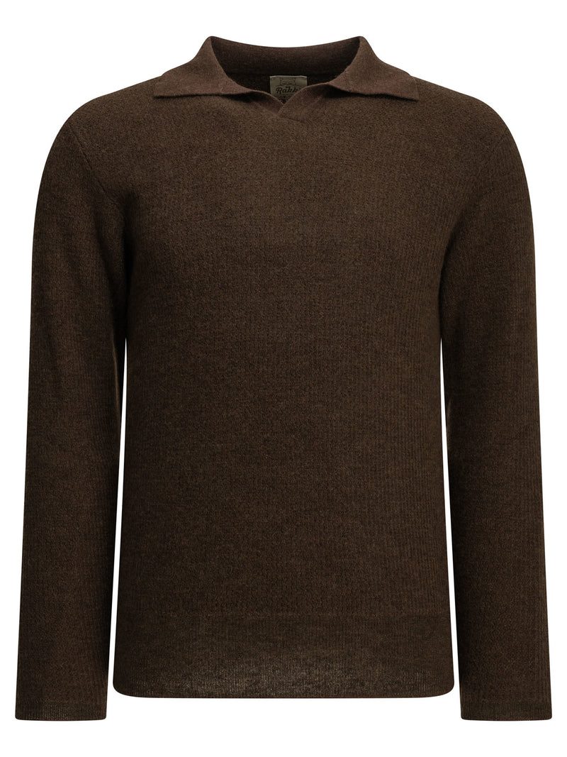 Rakkì Rakkì Old School Polo Sweater Brown Men - World Class Fashion