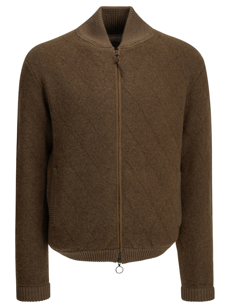 Rakkì Rakkì Quilted Bomber Jacket Brown Men - World Class Fashion