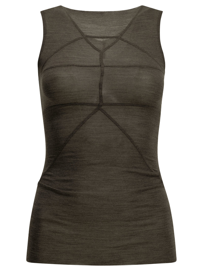Rick Owens Rick Owens Temple T Tank Top Grey - World Class Fashion