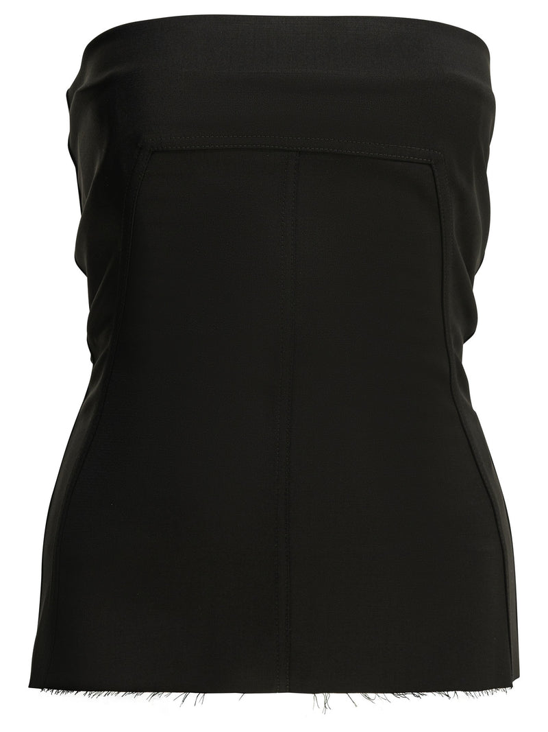Rick Owens Rick Owens Wool Crepe Bustier Top - World Class Fashion