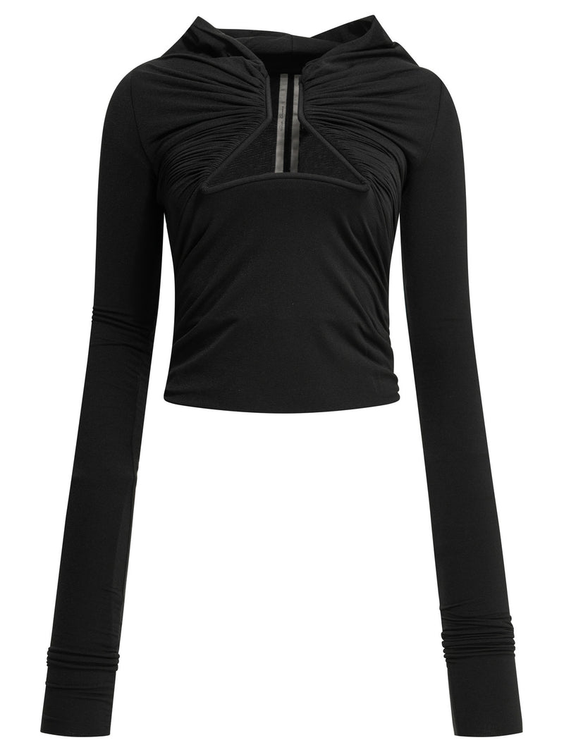 Rick Owens Rick Owens Long Sleeve Prong Casual Top Black - World Class Fashion